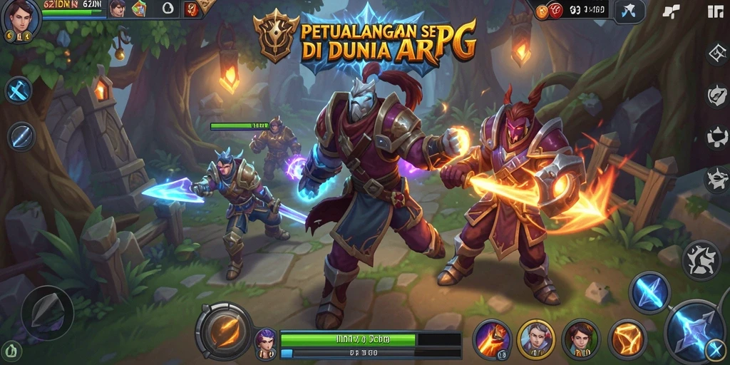 Tangkapan layar gameplay 62IDN dengan pertempuran epik dan grafis menakjubkan.