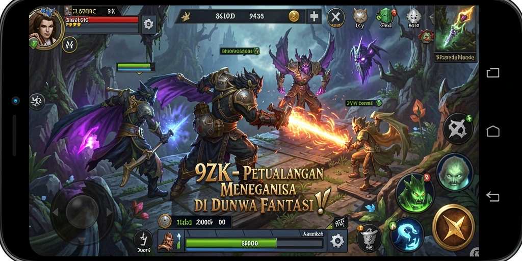 Gameplay 9ZK yang seru dalam dunia petualangan penuh tantangan.