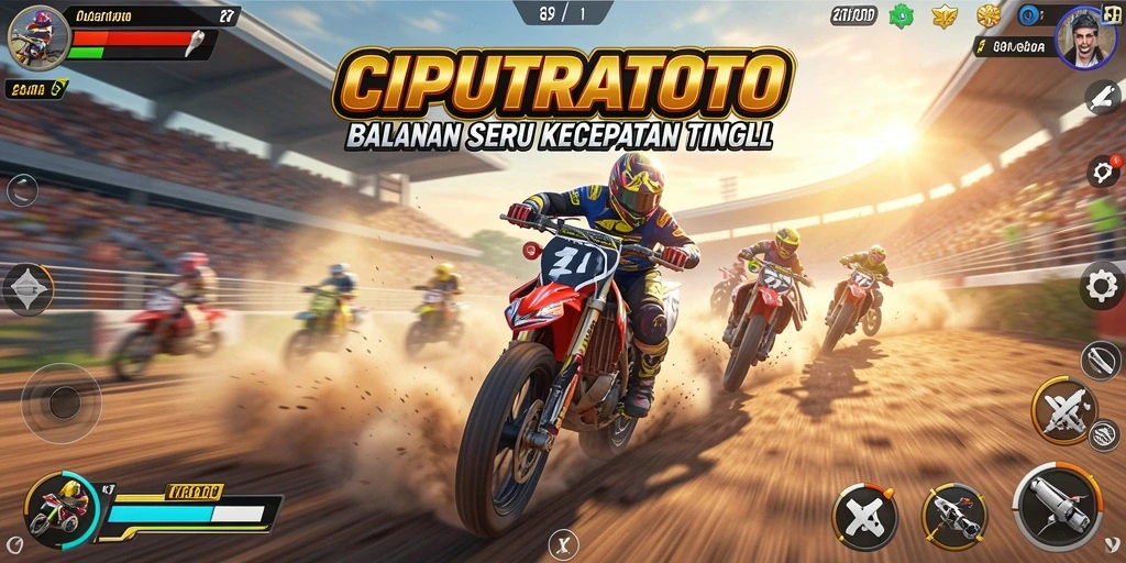 Tampilan aksi balap menegangkan dalam CIPUTRATOTO.