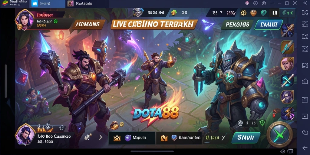 Screenshot DOTA88 menampilkan gameplay Live Casino yang menarik dan interaktif.