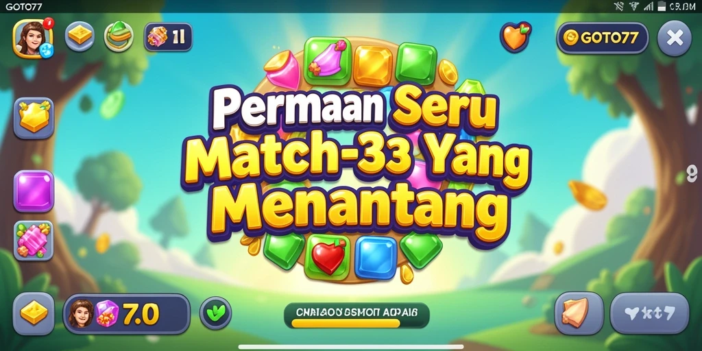 Gameplay seru GOTO77 saat menggabungkan permata.