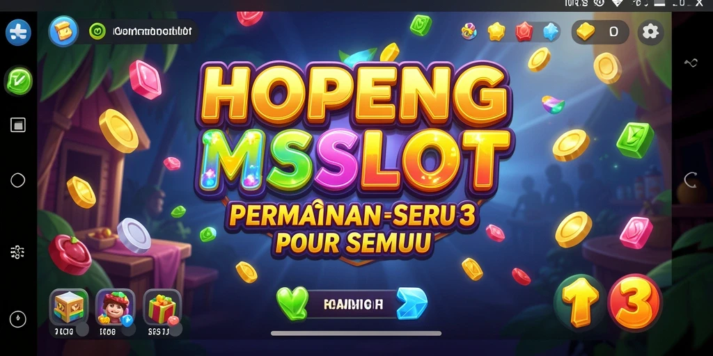 Tampilan gameplay HOPENGSLOT yang penuh warna dan menarik.