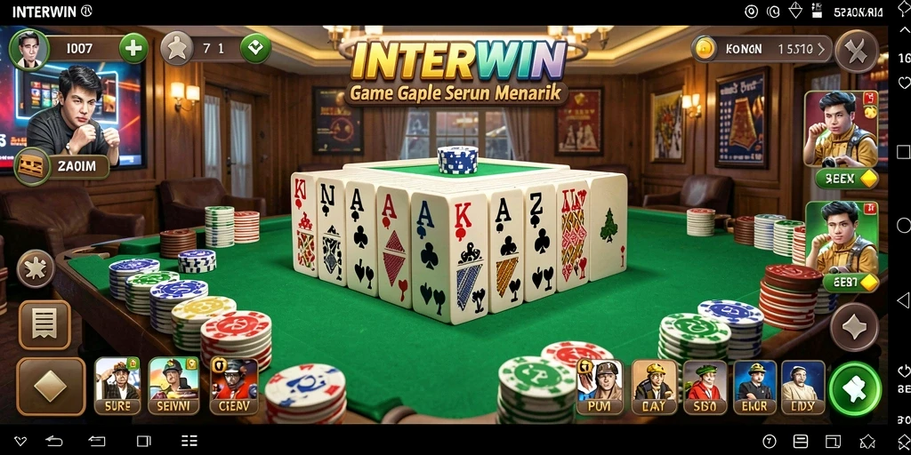 Tampilan gameplay Gaple yang menarik dan interaktif.