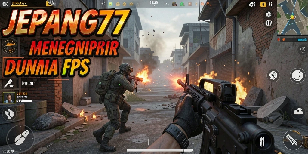 Tangkapan layar gameplay JEPANG77 menunjukkan aksi pertempuran intens.