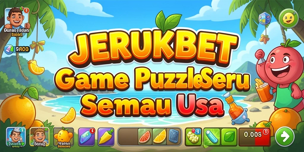 Tangkapan layar utama JERUKBET menampilkan gameplay puzzle yang menarik.