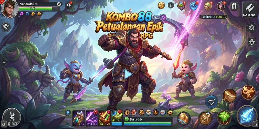 Tampilan dinamis dari gameplay KOMBO88 yang penuh aksi.