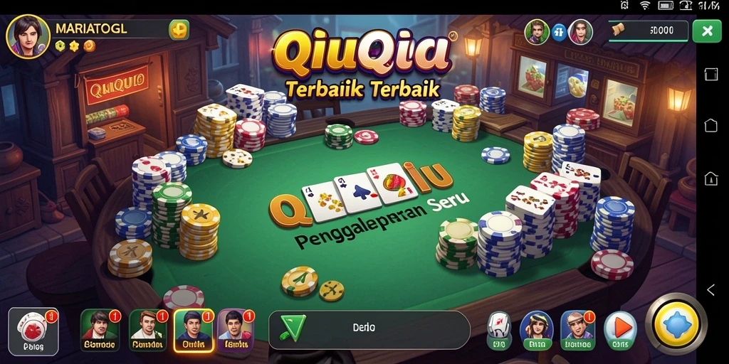 Tampilan permainan QiuQiu yang menarik dan interaktif.