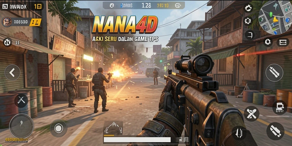 Tampilan gameplay NANA4D yang penuh aksi dan strategis.
