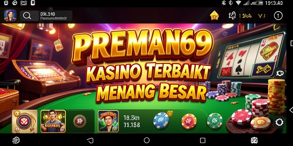 Tampilan screenshot utama PREMAN69 dengan gameplay Kasino yang seru.