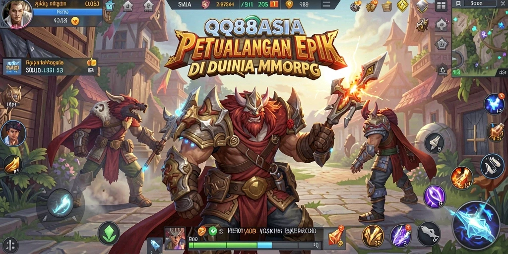 Tampilan gameplay menarik di dunia fantasi MMORPG.