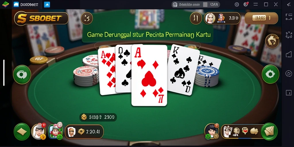 Tampilan menarik dari permainan Domino di SBOBET.