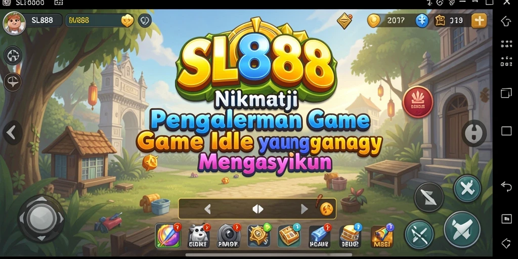 Tampilan gameplay <strong>SL888</strong> dengan pengelolaan sumber daya yang menarik.