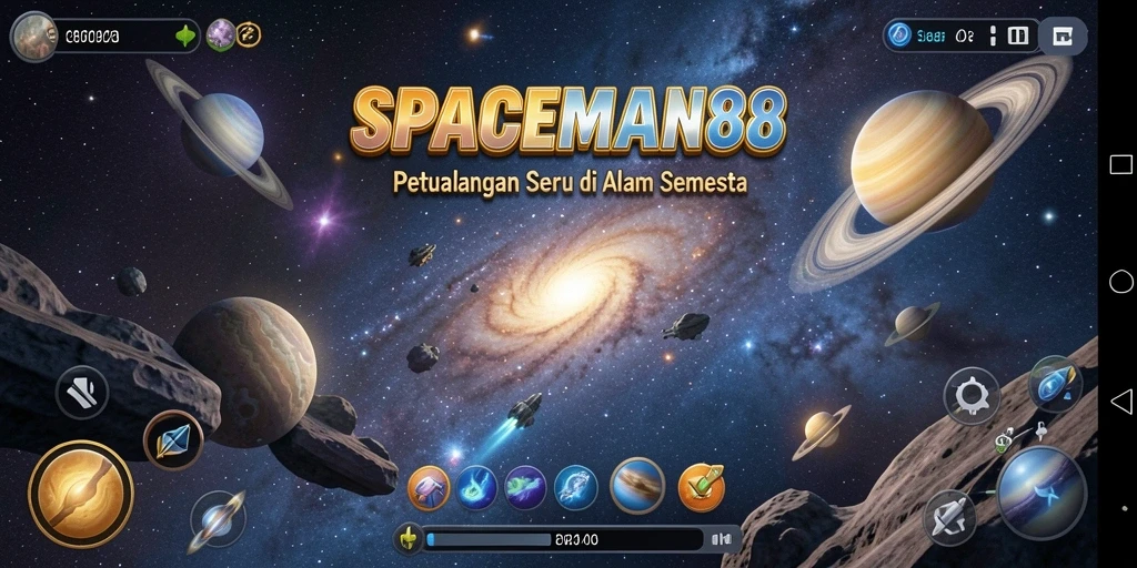 Screenshot menampilkan aksi seru dalam game TPS SPACEMAN88.