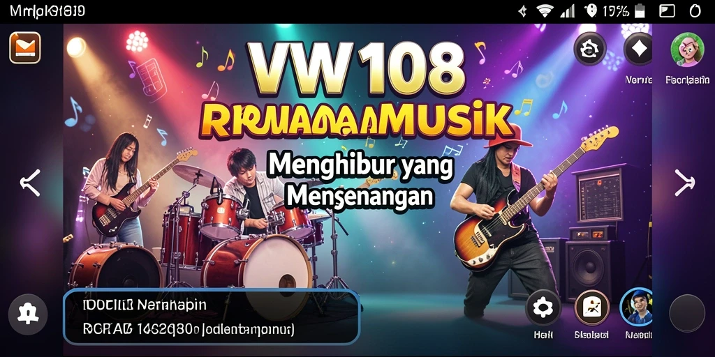 Tampilan gameplay VW108 yang penuh warna dan menarik.